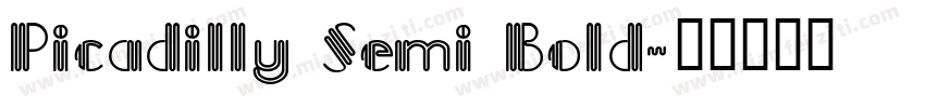 Picadilly Semi Bold字体转换